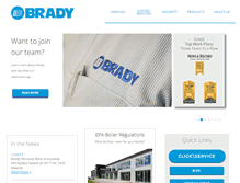 Tablet Screenshot of bradyservices.com